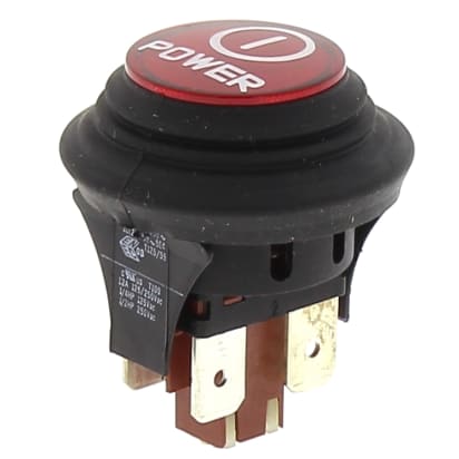 Interruptor rojo de encendido y apagado de 4 polos image