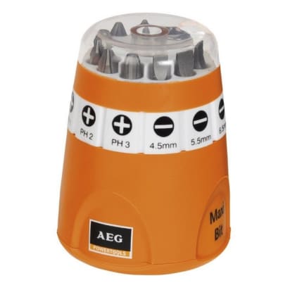 Juego de 9 puntas de destornillador aeg image