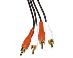 Cable 2 rca m / 2 rca m 5m dorado image