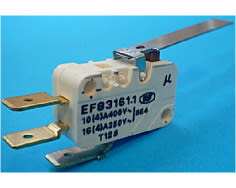 Microinterruptor 3 terminales de bloqueo image