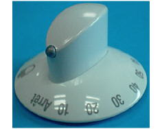 Botón blanco del temporizador del horno image