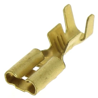 Terminal hembra de latón 6,3x0,8 mm por 100 image