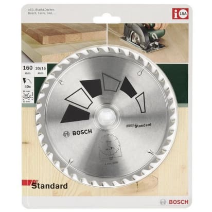 Hoja de sierra circular 160x20 40 dientes image