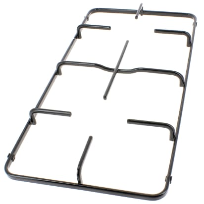 Parrilla de hierro fundido de 2 quemadores + deslizadores image