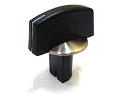 Pulsante nero e cromato 12h 00175982 image