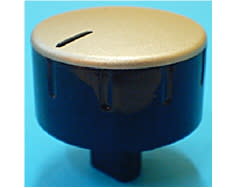 Pulsante nero e grigio a ore 12 00604551 image