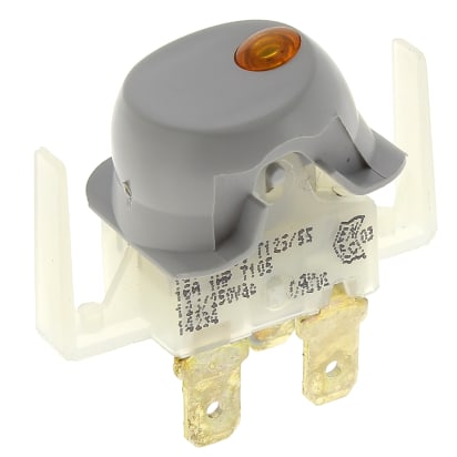 Interruttore grigio a 3 pin con LED arancione 500582474 image