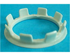 Anello a bottone bianco image