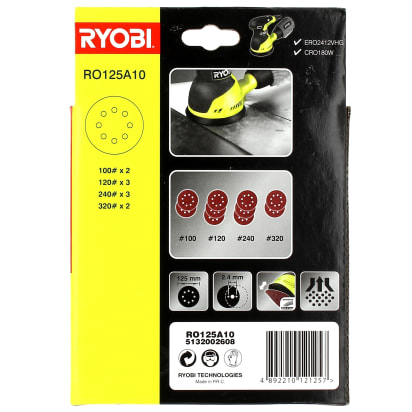 Rundschleifmittel d=125 sortiert pro 10 - 3