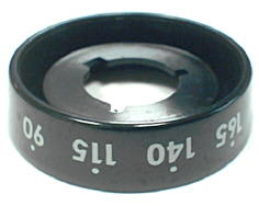 Cuello negro del mando del termostato image