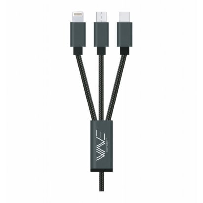 Cavo 3 in 1 micro usb+luce+usb-c image