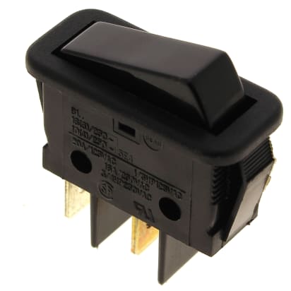 Interruptor negro de 2 polos 44002301 image