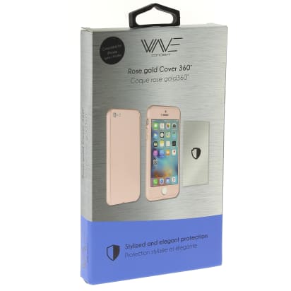 360°rose gold backcover para iphone 6+/6s+ - 2