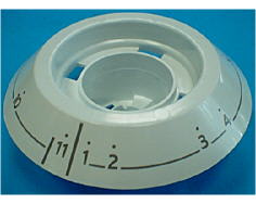 Disco botón programador blanco image