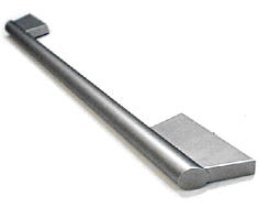 Asa de la puerta del horno gris image