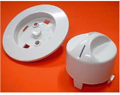 Botón blanco del termostato image