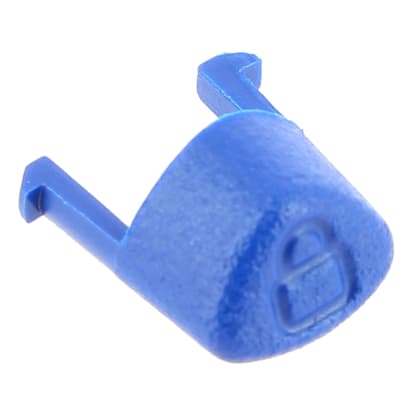 Botón azul de bloqueo image