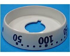 Disco blanco del mando del termostato image