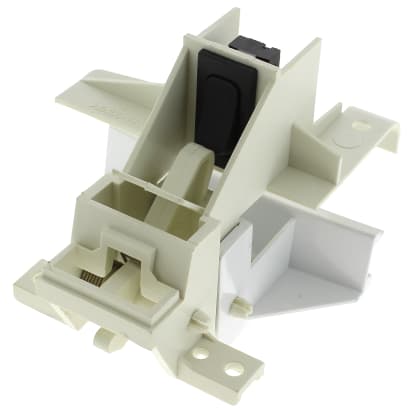 Serrure + poignee blanche 49010058 - 3