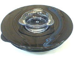 Tapa negra del bol de la batidora image