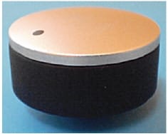 Pulsante nero e grigio a ore 12 image