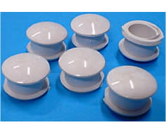 Botón temporizador blanco, juego de 6 image