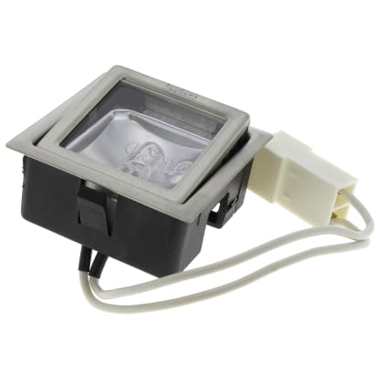 Faretto + lampadina alogena 12v 20w quadrata image