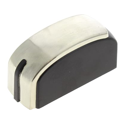 Pulsante a ore 12 in acciaio inossidabile e nero image