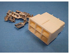 Bloque de terminales macho de 6 vías image