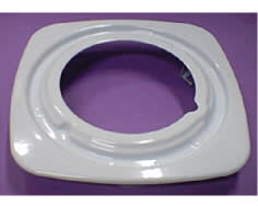 Plato esmaltado blanco image