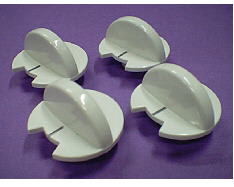 12h botones blancos, juego de 4 image