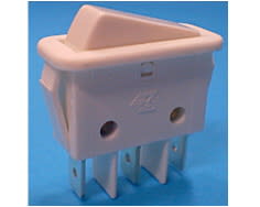 Interruttore di accensione bianco a 3 pin image