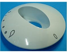 Collare della manopola del gas bianco image