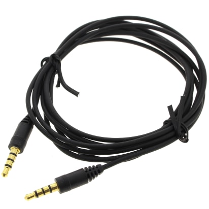 Cable jack de 3,5 mm chapado en oro de 2 m image