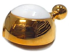 Botón dorado y blanco 3h image