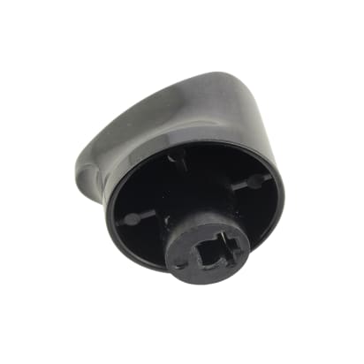Schwarzer Knopf 12h Platte elec - 2