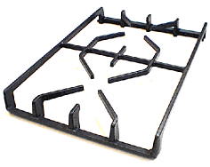 Parrilla de hierro fundido con 2 quemadores image