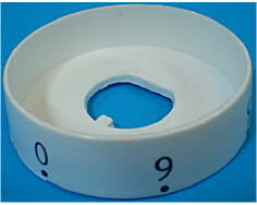 Botón blanco disco 0 a 6 image