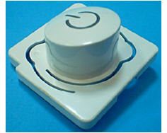 Botón blanco de inicio/parada image