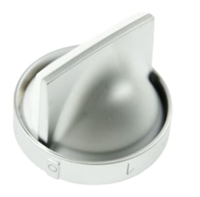 Pomo blanco/placa de acero inoxidable 12h image