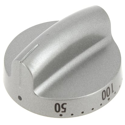 Pomo gris del termostato del horno image