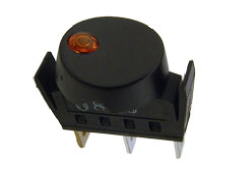 Interruptor negro de 3 polos con LED naranja AT4026003100 image