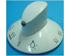 Botón blanco del termostato image