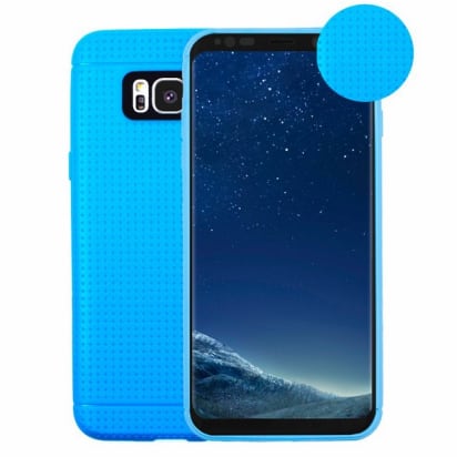 Samsung s8 carcasa perforada azul image