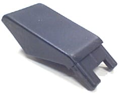 Tapa final, recta, negra image