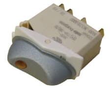 Interruptor gris de 4 polos con LED naranja image