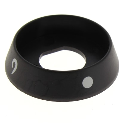 Cuello abotonado negro image