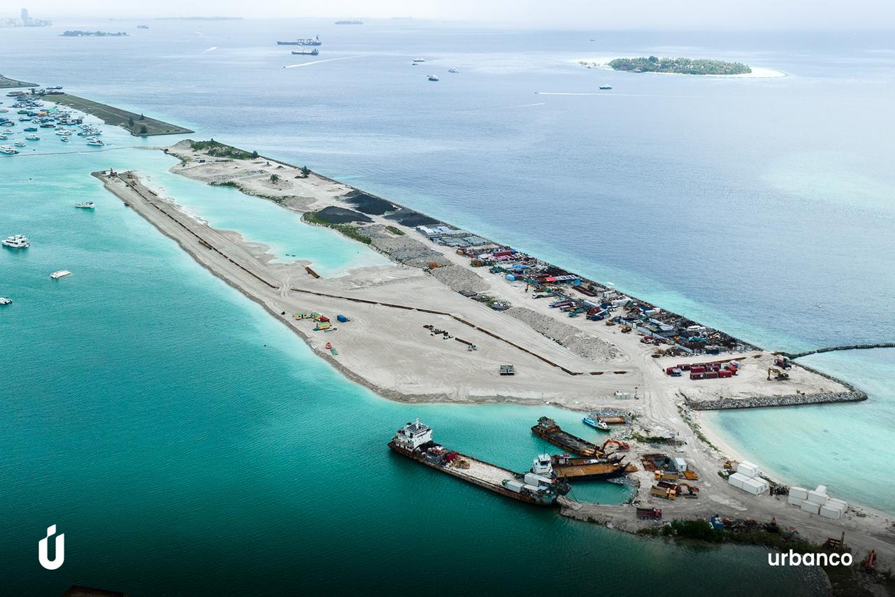 Adhadhu First 10 hectares of land reclaimed in Hulhumale' phase 3