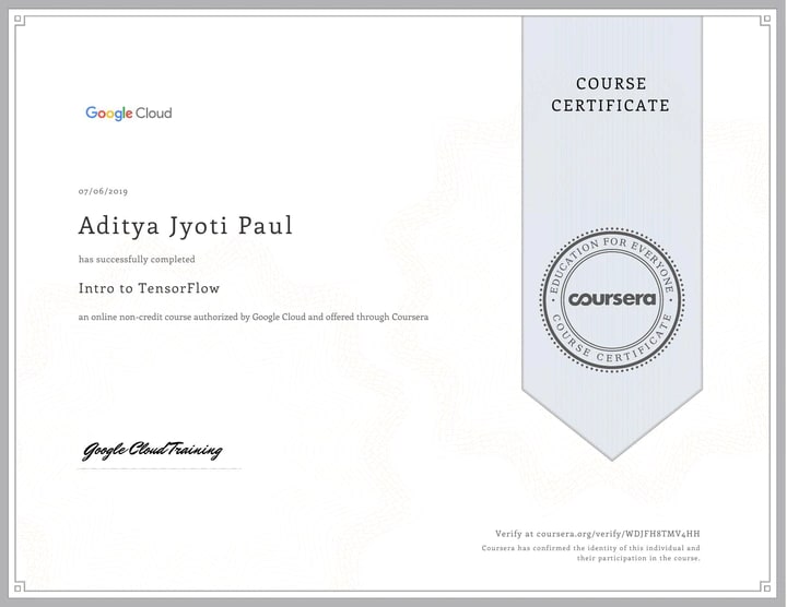 Tensorflow course google clearance