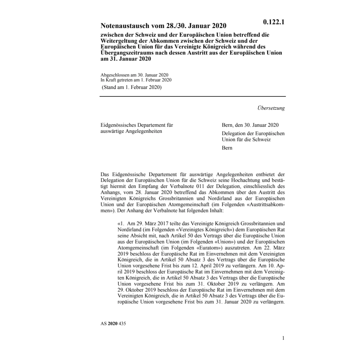 Notenaustausch 28./30. Januar Schweiz EU